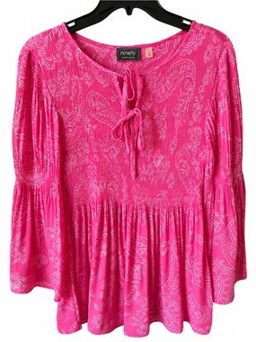 Ninety clothing co blouse-size small-pink